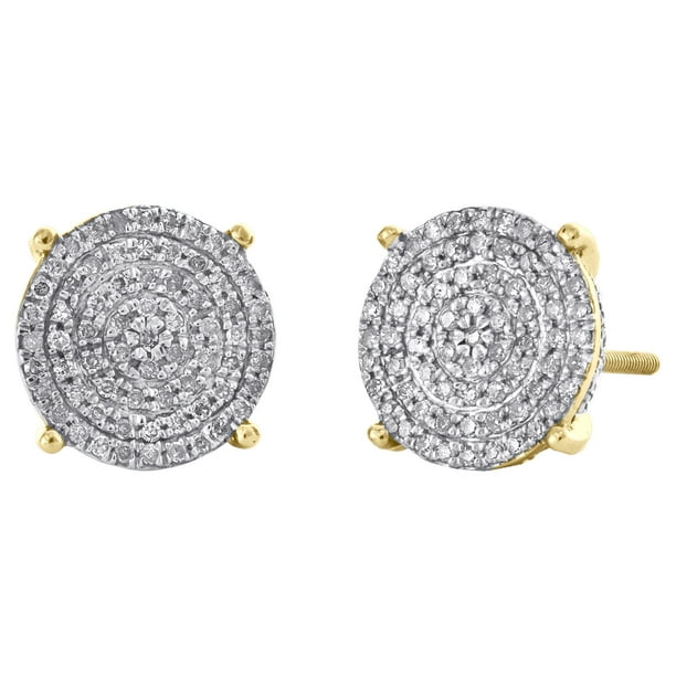 Diamond Jewel 10K Trio Gold 1/4 Cttw Diamond J-Hook Fashion Earrings Diamond Jewel 10K Trio Gold 1/4 Cttw Diamond J-Hook Fashion Earrings